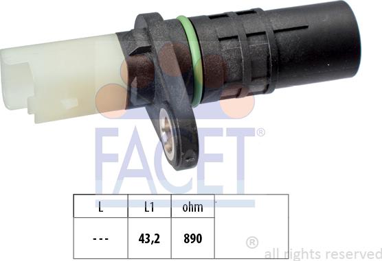 FACET 9.0555 - Імпульсний датчик, колінчатий вал autodetail.com.ua