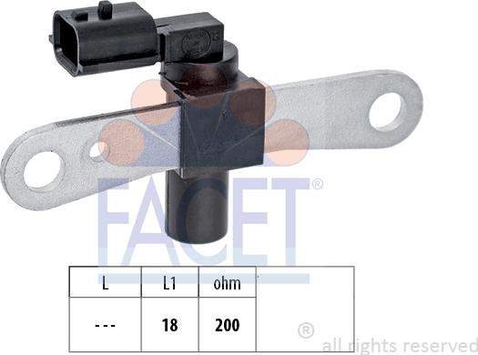 FACET 9.0659 - Імпульсний датчик, колінчатий вал autodetail.com.ua