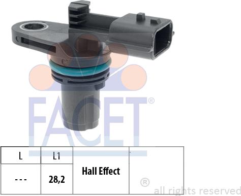 FACET 9.0616 - Датчик, положення кулачкового вала autodetail.com.ua