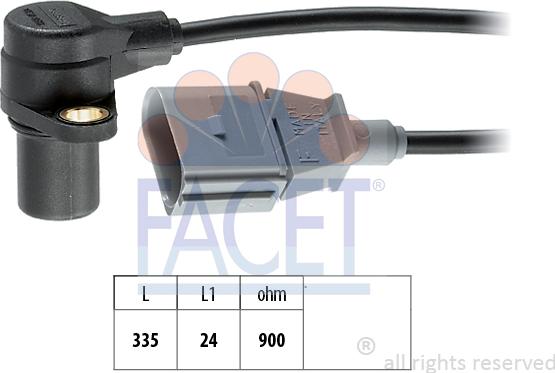 FACET 9.0398 - Імпульсний датчик, колінчатий вал autodetail.com.ua