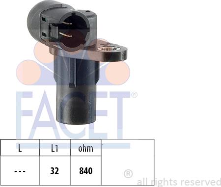 FACET 9.0291 - Імпульсний датчик, колінчатий вал autodetail.com.ua
