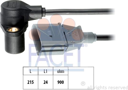 FACET 9.0241 - Імпульсний датчик, колінчатий вал autodetail.com.ua