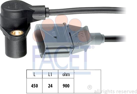 FACET 9.0205 - Імпульсний датчик, колінчатий вал autodetail.com.ua