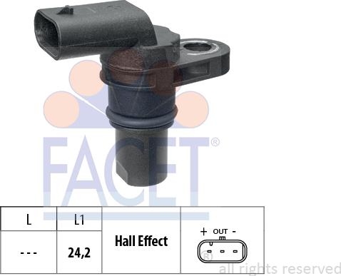 FACET 9.0793 - Датчик, положення кулачкового вала autodetail.com.ua