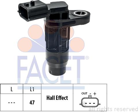 FACET 9.0768 - Імпульсний датчик, колінчатий вал autodetail.com.ua