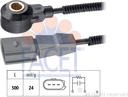 FACET 9.3180 - Датчик детонації autodetail.com.ua