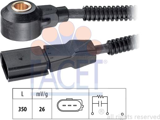 FACET 9.3170 - Датчик детонації autodetail.com.ua
