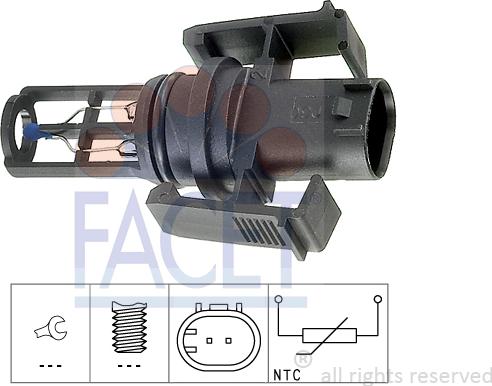 FACET 10.4014 - Датчик, температура вхідного повітря autodetail.com.ua