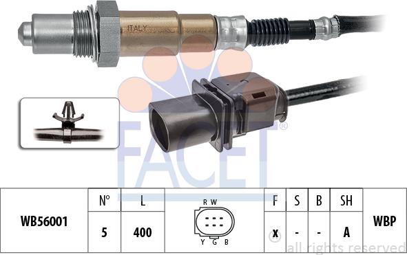 FACET 108401 - Кисневий датчик autodetail.com.ua