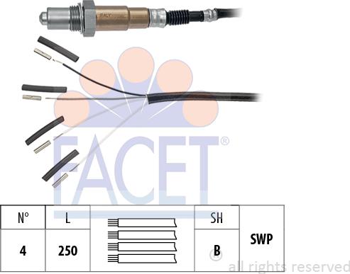 FACET 10.8240 - Кисневий датчик autodetail.com.ua
