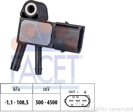 FACET 10.3269 - Датчик тиску повітря, регулювання висоти autodetail.com.ua