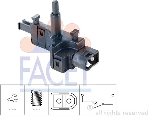 FACET 7.6165 - Перемикач, ліхтар заднього ходу autodetail.com.ua