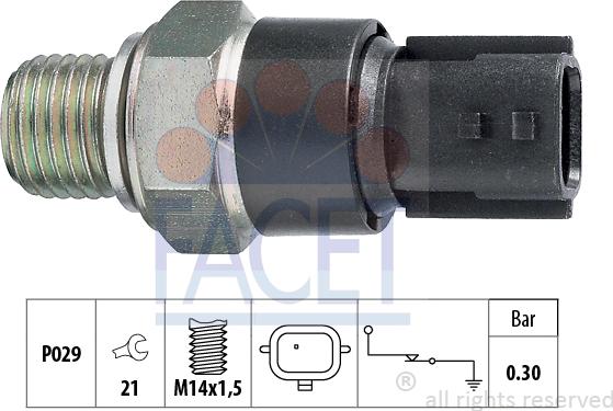 FACET 7.0181 - Датчик, тиск оливи autodetail.com.ua