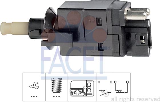 FACET 7.1088 - Перемикач стоп-сигналу autodetail.com.ua