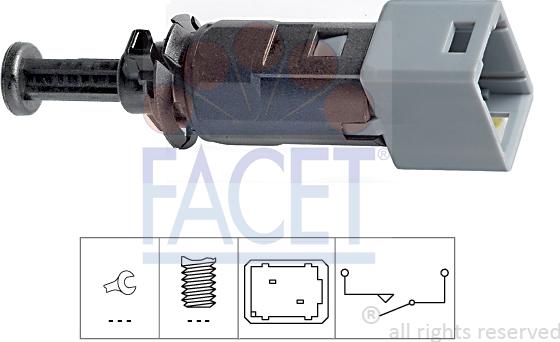 FACET 7.1150 - Перемикач стоп-сигналу autodetail.com.ua