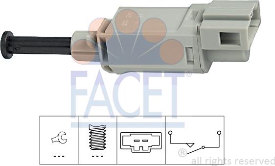 FACET 71152 - Перемикач, привод зчеплення (СРШ) autodetail.com.ua