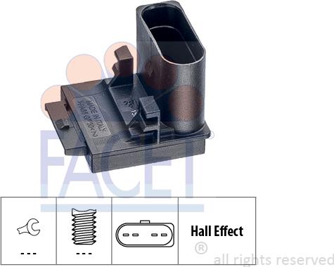 FACET 7.1309 - Перемикач, привод зчеплення (СРШ) autodetail.com.ua