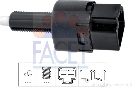 FACET 7.1202 - Перемикач стоп-сигналу autodetail.com.ua