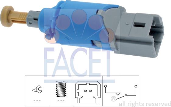 FACET 7.1224 - Перемикач стоп-сигналу autodetail.com.ua