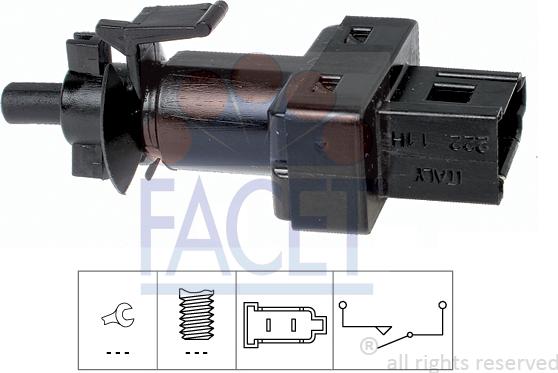 FACET 7.1222 - Перемикач стоп-сигналу autodetail.com.ua