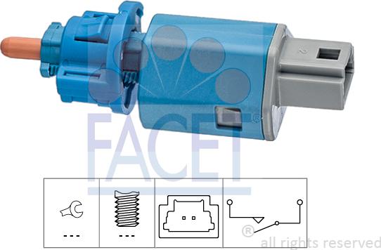 FACET 7.1274 - Перемикач, привод зчеплення (СРШ) autodetail.com.ua