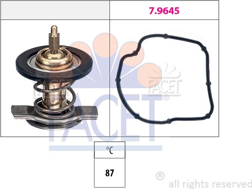 FACET 7.8595 - Термостат, охолоджувальна рідина autodetail.com.ua