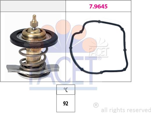 FACET 7.8590 - Термостат, охолоджувальна рідина autodetail.com.ua