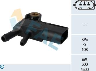 FAE 16100 - Датчик, тиск ВГ autodetail.com.ua
