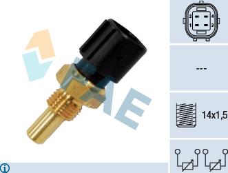 FAE 33860 - Датчик, температура охолоджувальної рідини autodetail.com.ua