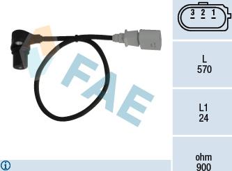 FAE 79056 - Імпульсний датчик, колінчатий вал autodetail.com.ua