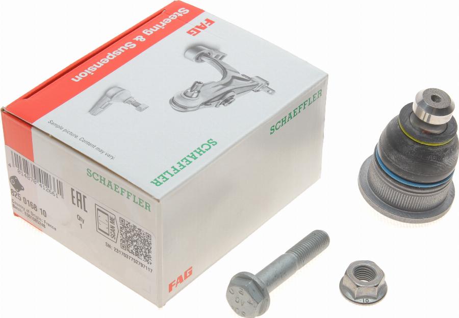FAG 825 0168 10 - Нижній/верхній кульовий шарнір autodetail.com.ua