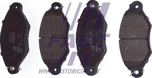 Fast FT29532 - Комплект гальмівних накладок, дискове гальмо autodetail.com.ua