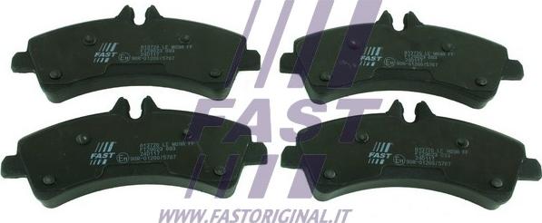 Fast FT29023 - Комплект гальмівних накладок, дискове гальмо autodetail.com.ua