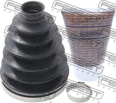 Febest 0217P-V42 - Гофрований кожух, приводний вал autodetail.com.ua