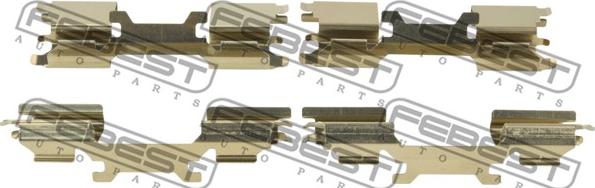 Febest 1603-W906F - Комплект приладдя, накладка дискового гальма autodetail.com.ua