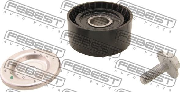 Febest 2487-001 - Відвідний/напрямний ролик, поліклиновий ремінь autodetail.com.ua
