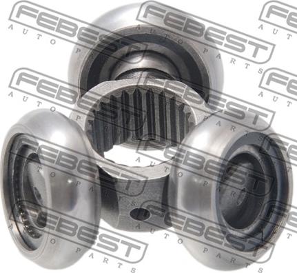 Febest 2116-TC718TDCI - Муфта з шипами, приводний вал autodetail.com.ua