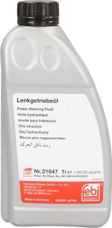 Febi Bilstein 21647 - Гідравлічна рідина autodetail.com.ua