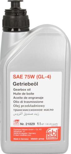 Febi Bilstein 21829 - Олива коробки передач autodetail.com.ua