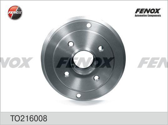 Fenox TO216008 - Гальмівний барабан autodetail.com.ua