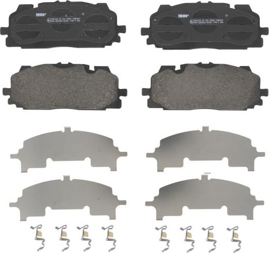 Ferodo FDB4967 - Комплект гальмівних накладок, дискове гальмо autodetail.com.ua