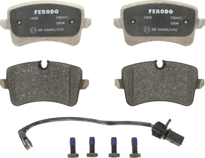Ferodo FDB4410 - Комплект гальмівних накладок, дискове гальмо autodetail.com.ua