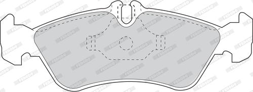Ferodo FVR1045 - Комплект гальмівних накладок, дискове гальмо autodetail.com.ua