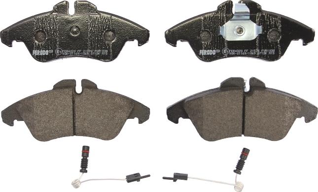 Ferodo FVR1038 - Комплект гальмівних накладок, дискове гальмо autodetail.com.ua
