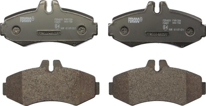 Ferodo FVR1304 - Комплект гальмівних накладок, дискове гальмо autodetail.com.ua