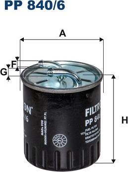 Filtron PP840/6 - Фільтр палива autodetail.com.ua