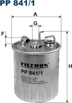 Filtron PP841/1 - Фільтр палива autodetail.com.ua