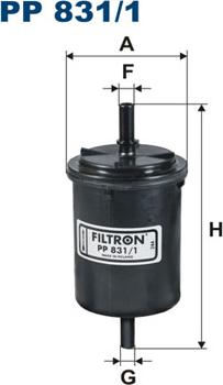 Filtron PP831/1 - Фільтр палива autodetail.com.ua