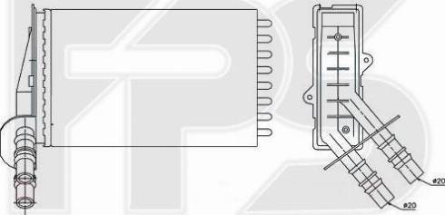 FPS FP 56 N52 - Теплообмінник, система опалення салону autodetail.com.ua