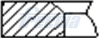Freccia FR10-127400 - Комплект поршневих кілець autodetail.com.ua